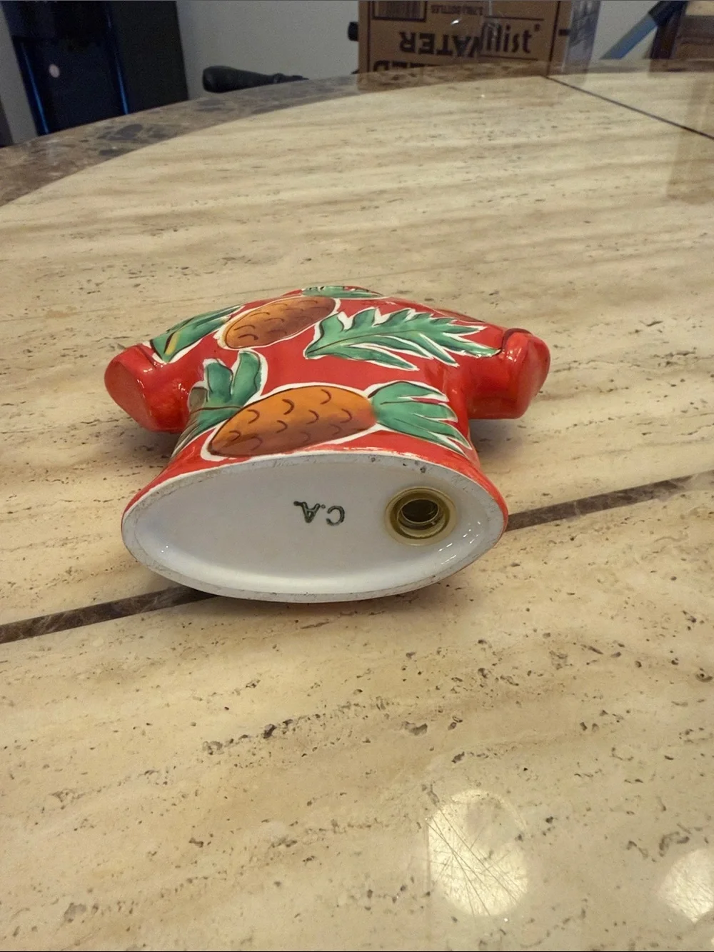 Vintage clay art salt and pepper